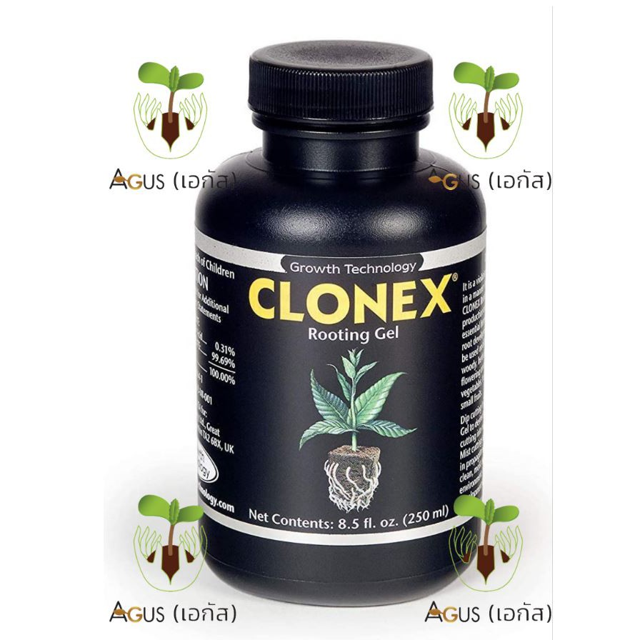 เจลเร่งราก Clonex rooting hormone gel ( 250 ml ) ของ แท้ 100% USA เจล ระเบิดราก ฮอร์โมน เร่งดอก น้ำย