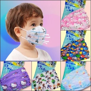 หน้ากาก KF94 เด็ก mask เด็ก mask แมส ลายกว่าตูน แพคละ10ชิ้น