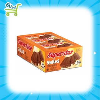 ซุปเปอร์สตาร์ สแนพ รสช็อคโกแลต 28 กรัม(บรรจุ12ซอง) น้่ำหนัก 336 กรัม Mayora Superstar Snaps Triple Chocolate