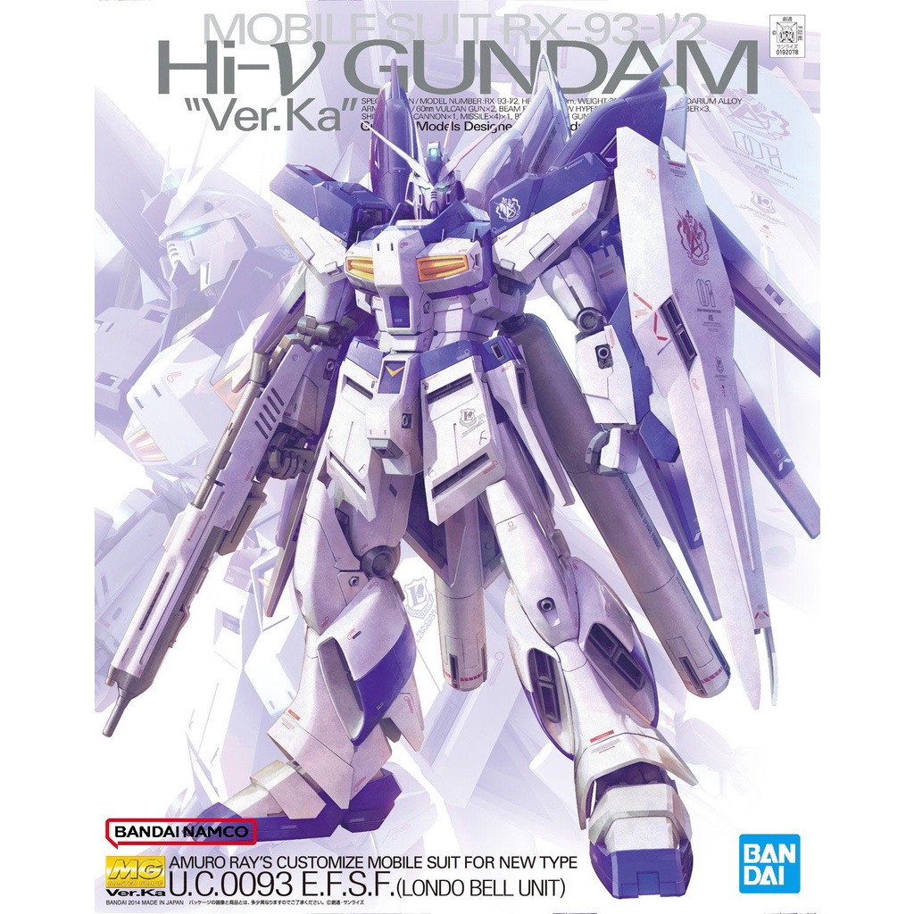(พร้อมส่ง) MG 1/100 RX-93-Nu2 Hi-Nu Gundam Ver. Ka
