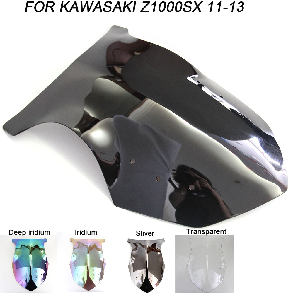 รถจักรยานยนต์กระจกกระจกหน้าจอสําหรับ 2011 2012 2013 2014 2015 2016 Kawasaki Ninja 1000 Z 1000 SX ZX1