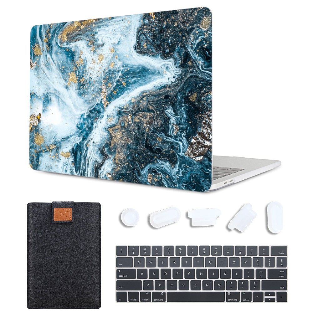 2019/2018/2017/2016, Touch Bar KECC MacBook Pro 15 Coque Marbre Blanc 2 Rigide Case Cover pour MacBook Pro 15.4 {A1990/A1707} 