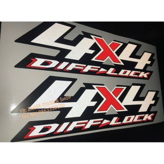 Sticker สติ๊กเกอร์ 4x4 diff-lock ของรถ Isuzu Allnew  ปี2019 (อีซูซุ)