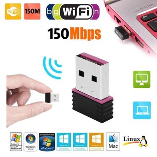 ราคาตัวรับสัญญาณWIFI USB 2.0  ตัวรับไวไฟ Wireless USB WIFI 150Mbps สำหรับคอม โน้ตบุ๊ค แล็ปท็อป