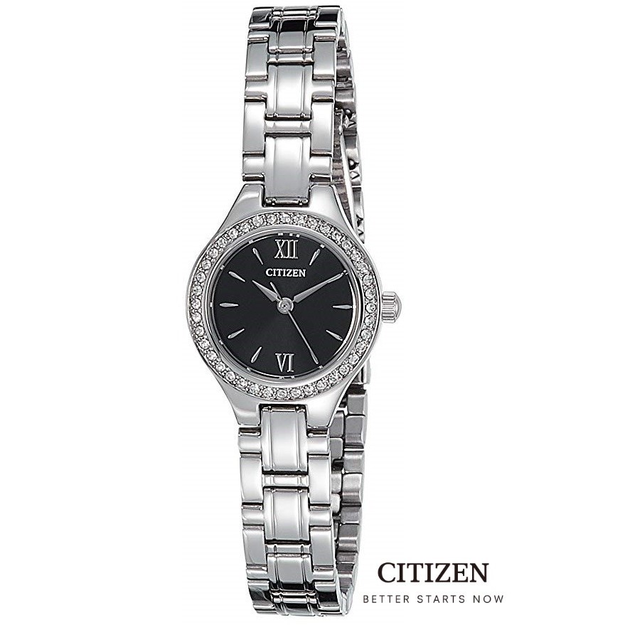 CITIZEN EJ6090-53E Silver/Black Lady Watch Quartz