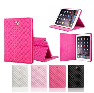 เคสแท็บเล็ตหนัง ลายมงกุฎเพชร พร้อมหัวเข็มขัด สําหรับ ipad 2 3 4 Pro10.5 นิ้ว Mini 1 2 3 4 5 Air 1 2 3 10.5 นิ้ว 5 6 7th gen 9.7 นิ้ว 10.2 นิ้ว 2 เคส