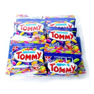 ลูกอม เคี้ยวหนึบ กลิ่นผลไม้ ตราทอมมี่ ขนาด 18 กรัม แพ็คละ 24 ซอง Tommy Fruity/ Candy