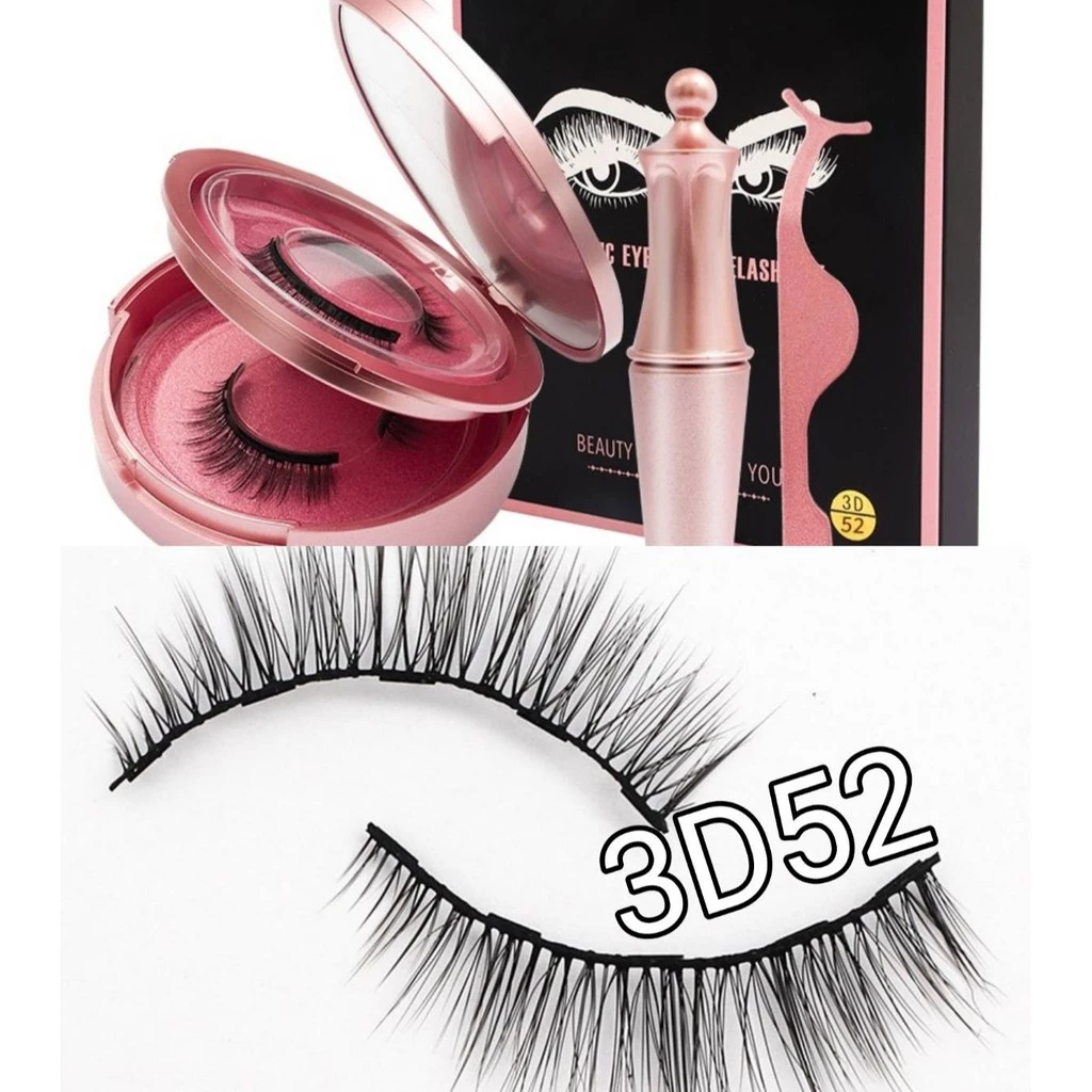 ขนตาแม่เหล็ก 3D ขนมิงค์ + อายไลเนอร์3D---------#ขนตาปลอมแม่เหล็กแบบประกบกัน#