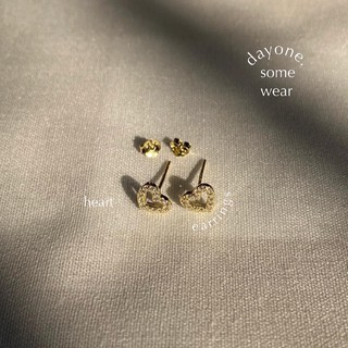 dayone.somewear🔍 / ___earring ต่างหูมินิมอลล น่ารักกกก น้องหัวใจสุดคิ้วท์〽️