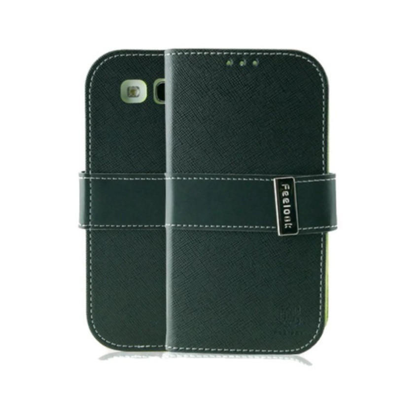 Mega King Feelook Point Diary Case for Samsung Galaxy S3 ฺ(Black)