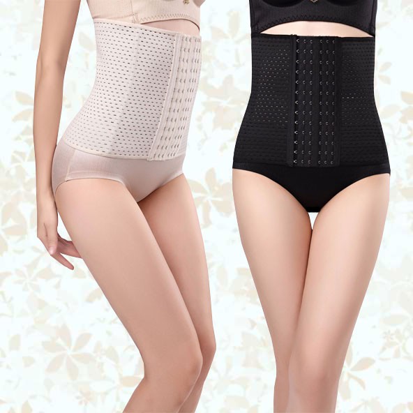 พร้อมส่งจากไทย Sanay Bra (N023) Corset รัดเอวรัดหน้าท้องมีตะขอปรับ 3 ระดับ มีแถบกันม้วน