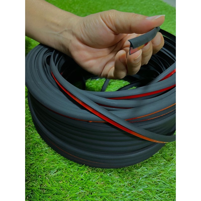 ยางรองขอบสเกิร์ต,ตัวT,แบนดำ,ขนาด7มิล,มีกาว,3Mในตัว,ใส่กับสเกิร์ต,คิ้วโป่งล้อรถยนต์(ขายเมตรละ60บาทกดสั่ง1ต่อ1เมตร) - รูปที่ 3