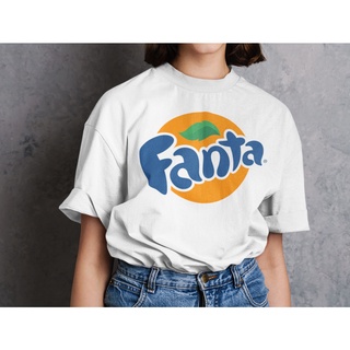 คอตต้อนคอกลมเสื้อยืด เสื้อคู่ Unisex รุ่น Fanta Edition T-Shirt สวยใส่สบายแบรนด์ Khepri 100%cotton comb พิมพ์สวย รีดทับไ