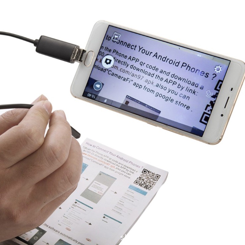 7mm 6 LED Endoscope Waterproof Borescope Inspection Camera For Andorid Phone