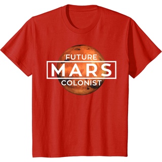 [S-5XL]เสื้อยืดลําลอง ผ้าฝ้าย แขนสั้น พิมพ์ลาย Future Mars Colonist แฟชั่นสําหรับผู้ชาย