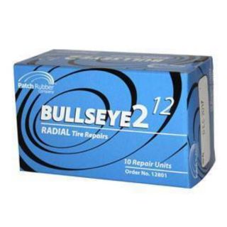 แผ่นปะยางเรเดียล ยี่ห้อ Bullseye 12 ขนาดบรรจุ 10 ชิ้นต่อกล่อง ขนาดแผ่นปะยาง 60 x 105มม.สินค้าอเมริกา แผ่นปะยางรถสิบล้อ