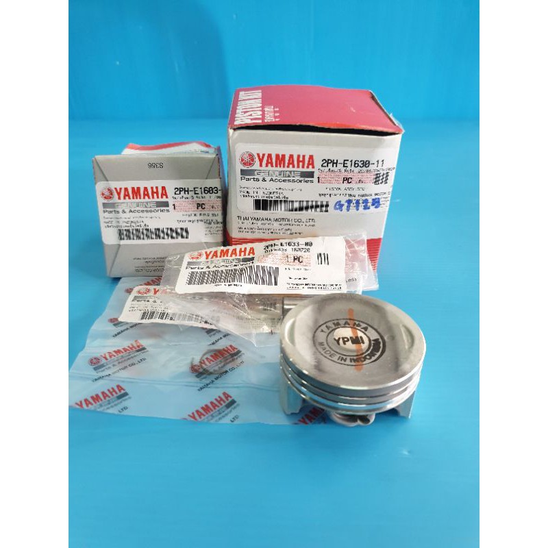 ลูกสูบแหวน gt125 ,fino125,qbix,grandfilano std แท้100%yamaha 2ph-1630-11 ลูกสูบชุด gt125 ลูกสูบแหวน 