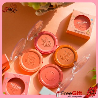 Nee cara Fruit series N314  บรัชออน สีพีช  บลัชออนนีคาร่า บลัชออนผลไม้