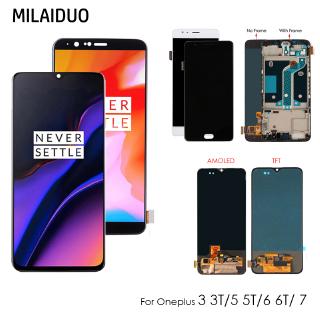 TFT / AMOLED LCD Display For Oneplus 3 3T / 5 5T 6 / 6T 7 Touch Screen Digitizer Assembly Repair parts