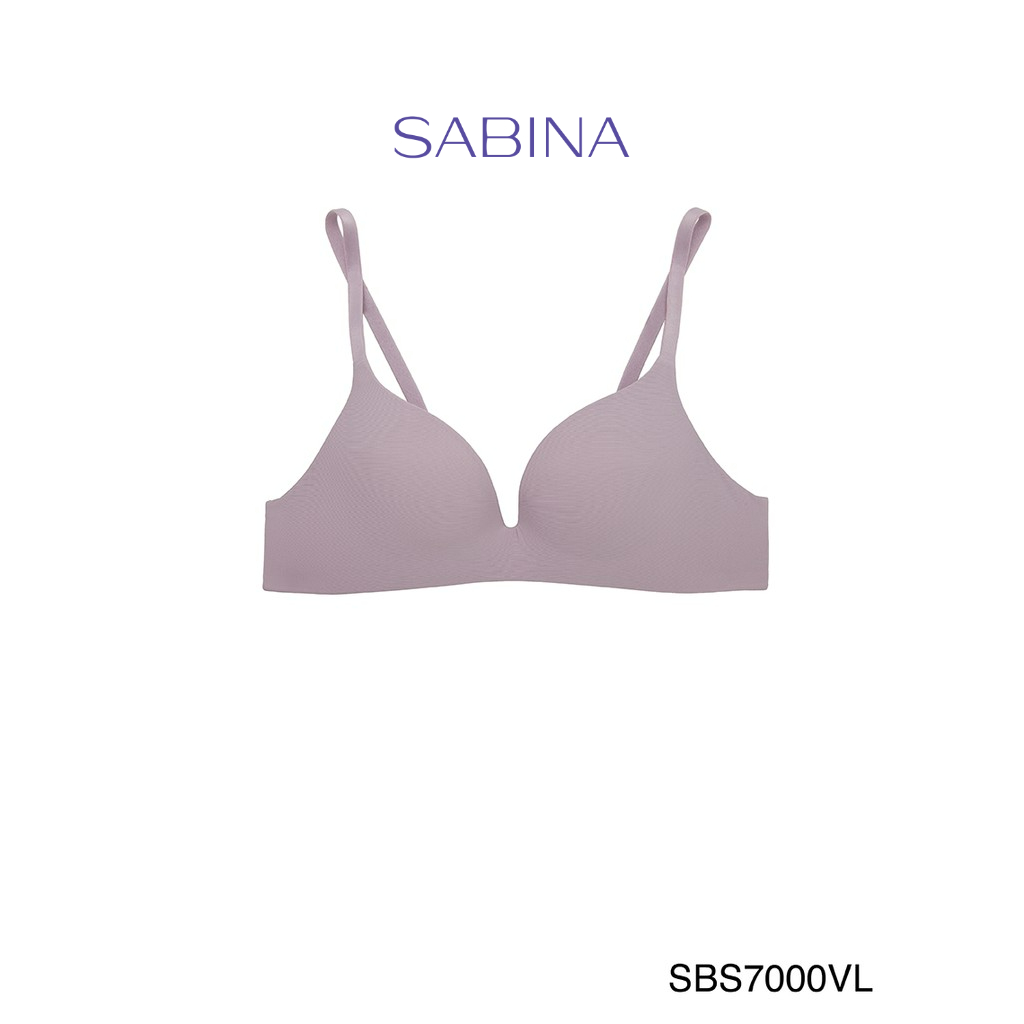 Sabina เสื้อชั้นใน Invisible Wire (ไม่มีโครง) รุ่น Sixnature รหัส SBS7000VL สีม่วงอ่อน