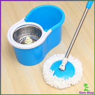 ใช้งานง่ายผ้าถู พื้นแบบหมุน ได้สองไดรฟ์แบบหมุน ชุดไม้ถูพื้น แบบพกพาและ SPIN MOP