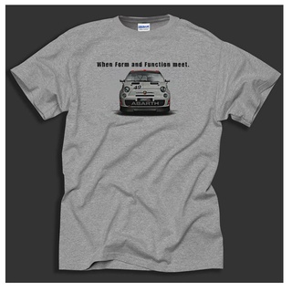 เสื้อยืดโอเวอร์ไซส์เสื้อเชิ้ตลําลอง ผ้าฝ้าย ลาย Fiat Abarth 500 Italian Cult สไตล์สปอร์ต สําหรับผู้ชายS-3XL