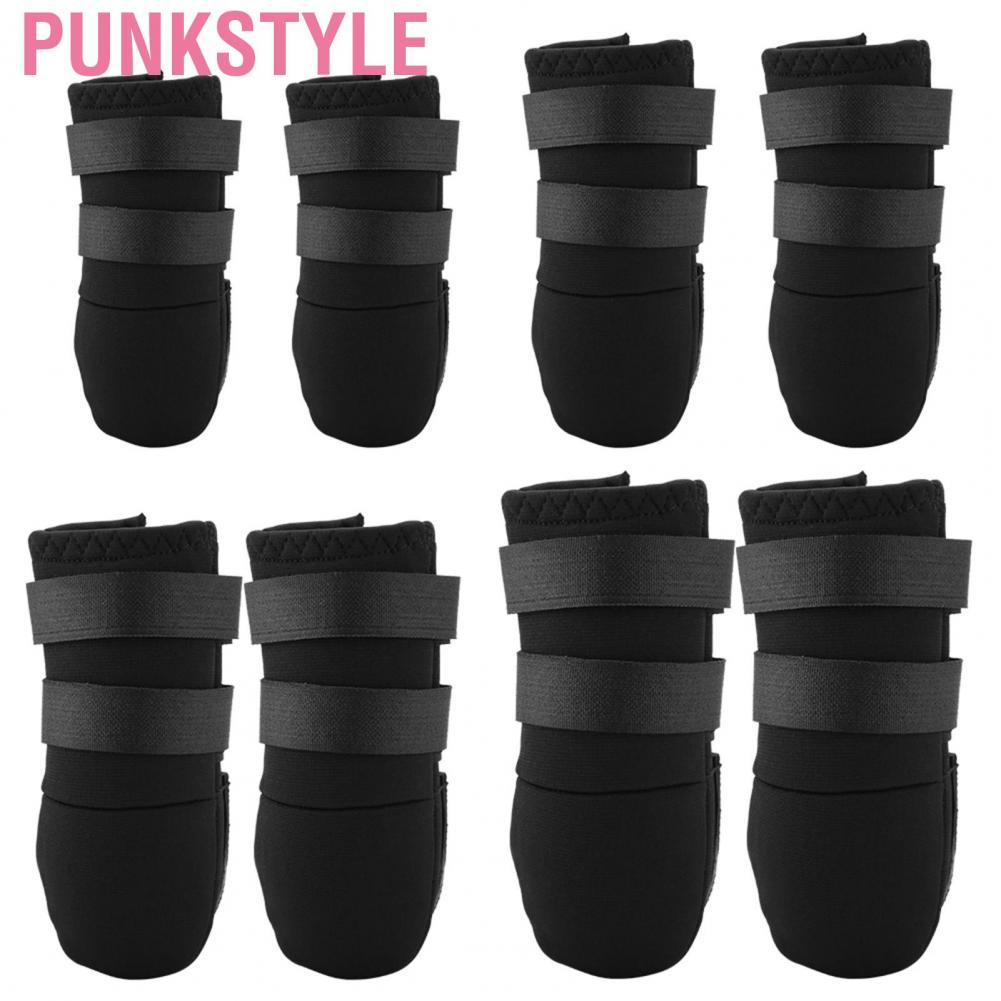 Punkstyle 2pcs Dog Boots Shoes for Different Size Dogs with Two