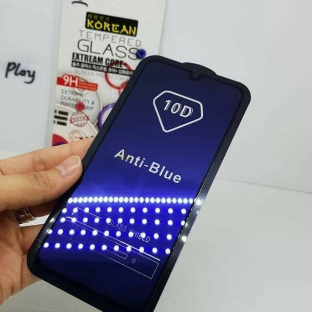 กระจกนิรภัย Oppo F11 Pro Anti Blue 99D / 10D / ป้องกันรอยขีดข่วนป้องกันรังสี