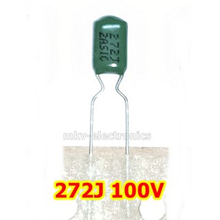 272J , 2A272J , 272J2A , 100V , Polyester Capacitor 10PCS 10ตัว