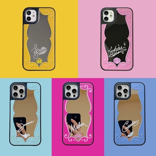 Casetify เคสโทรศัพท์มือถือแบบกระจก เต็มเครื่อง ลายเจ้าหญิง สําหรับ Samsung Note20 S20Plus S20Ultra S20FE S21 S21Plus S21Ultra S21FE S22 S22Plus S22Ultra