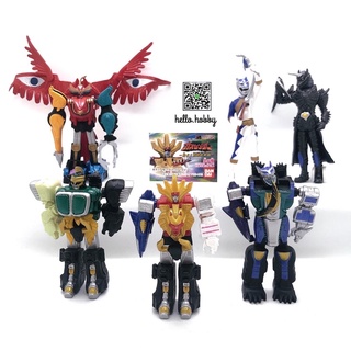 กาชาปอง เซ็นไต กาโอเรนเจอร์ HG Power Rangers Wild Force Hyakujuu Sentai Gaoranger Gashapon by Bandai (Set of 6)