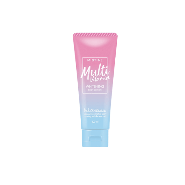 มิสทิน มัลติ วิตามิน ไวท์เทนนิ่ง บอดี้ โลชั่น 200 มล. MISTINE Multi Vitamin Whitening Body Lotion 200 ML.