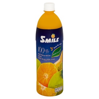 ราคาพิเศษ!! สไมล์ น้ำส้มโชกุน 100% พร้อมเกล็ดส้ม 1000มล. Smile 100% Shogun Orange Juice with Sacs 1000ml