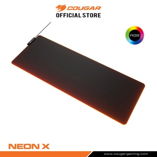 COUGAR Neon X RGB : Gaming Mouse Pad แผ่นรองเมาส์ เกมมิ่ง สำหรับ เกมเมอร์ มีไฟ RGB