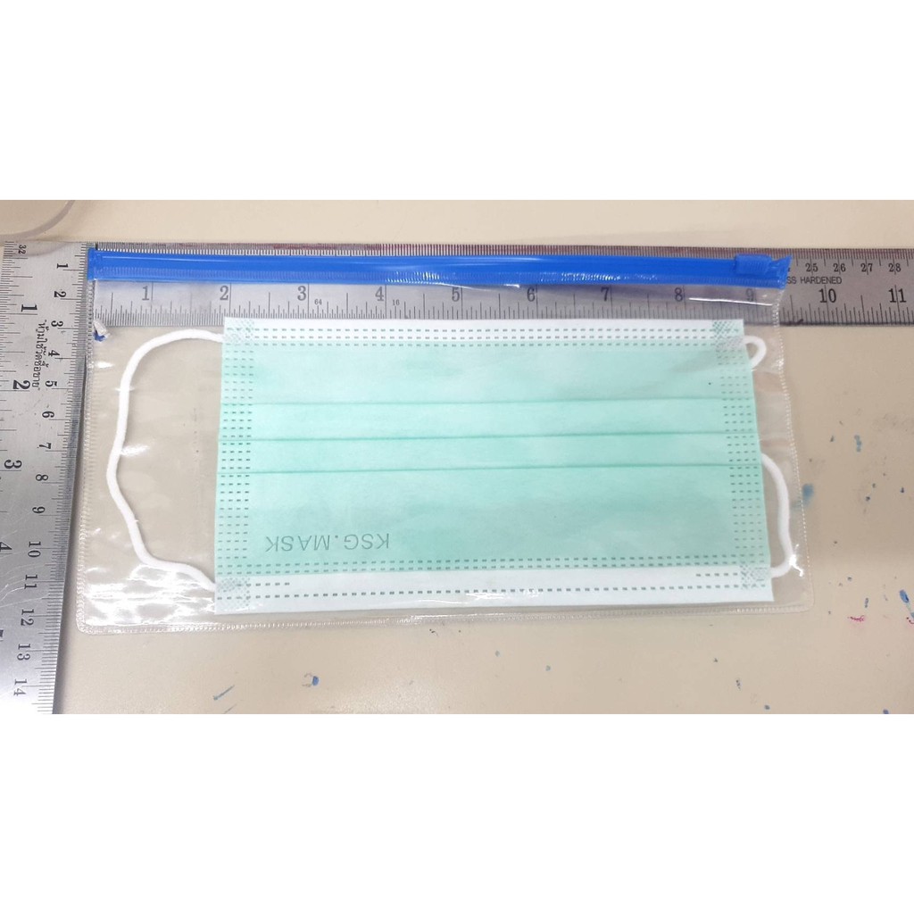 กระเป๋ารูดใสอเนกประสงค์ใส่หน้ากากอนามัยF53 12ซม.-24ซม.