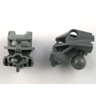 Lego part (ชิ้นส่วนเลโก้) No.47312 Bionicle Head Connector Block (Toa Metru)