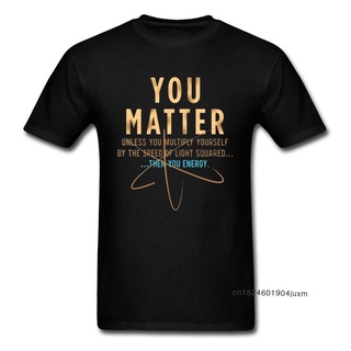 เสื้อยืด ผ้าฝ้าย พิมพ์ลายตัวอักษร ฟิสิกส์ Geek Matter Conservation Of Energy สุดเท่ ให้เป็นของขวัญได้ สําหรับผู้ชาย และน