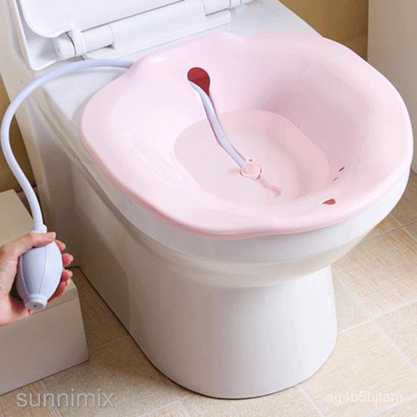 Sitz Bath Toilet Perineal Soaking with Flusher for PostEpisiotomy