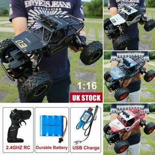 แหล่งขายและราคารถบังคับวิทยุ Remote Control RC Cars Rock Crawler Monster Truck Kids Toys สามารถชาร์จแบตได้  พร้อมรีโมท 2.4 GHZอาจถูกใจคุณ