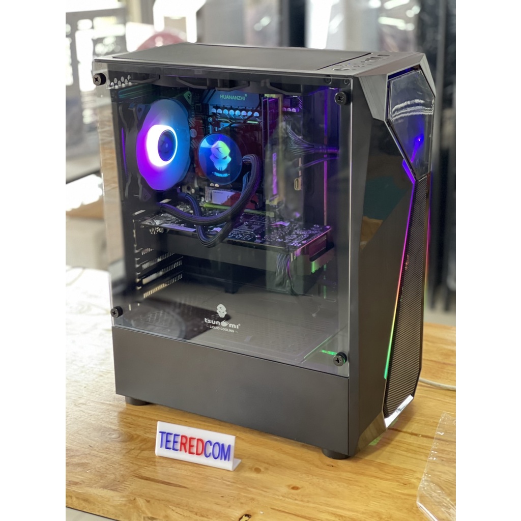 คอมประกอบ คอมเล่นเกมส์ ปล่อยบอท ทํางาน ตัดต่อ CPU INTEL XEON E5 2670 V2 Turbo 3.3Ghz 10C 20T+GTX1060