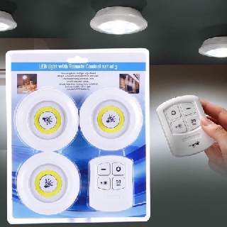 Led Light With Remote Control ไฟ LED ไร้สาย + รีโมท （ไฟ3ดวงรีโมท) ตั้งเวลาปิดได้