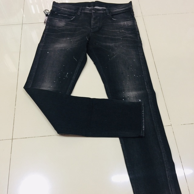 Armani Men’s Jeans ยีนส์ยืด ผ้าฟอก ขากระบอกเล็ก ผ้านุ่ม ใส่สบาย Size30-34