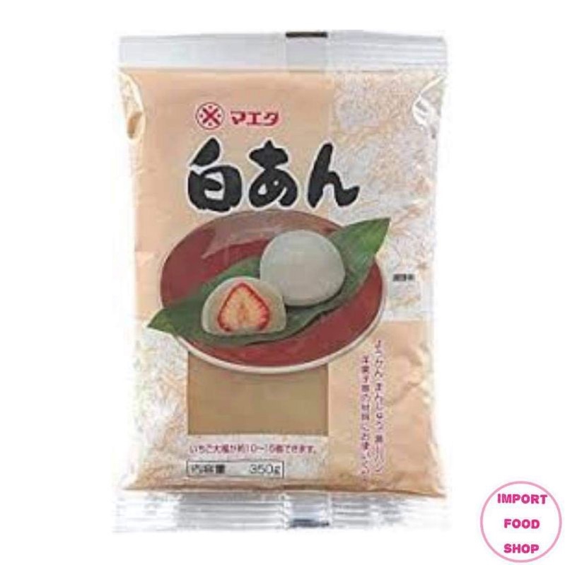 ถั่วขาวกวน Shiroan ยี่ห้อ Maeda ขนาด 350 กรัม White Bean Paste ถั่วขาวกวนจากญี่ปุ่น ใช้ทำ ไดฟุกุ วากาชิ Wagashi Nerikiri