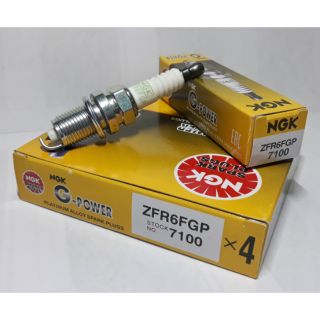 หัวเทียน NGK ZFR6FGP (7100) หัวเข็ม (G-Power Platinum) 4หัว