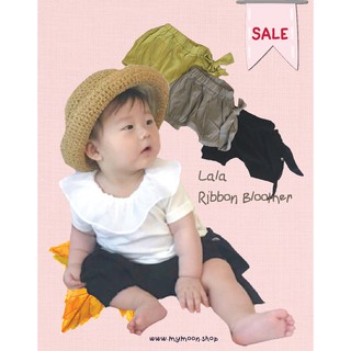 Clearance Sales กางเกงขาสั้นทรงพองๆ Ribbon Bloomer ลดราคาจาก 450 เหลือ 200 บาท นำเข้าจากเกาหลีแท้ 100% brand LaLa