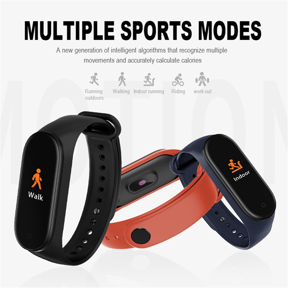 HOT☁ M4 Color Screen Smart Wristband Heart Rate Monitor Fitness
