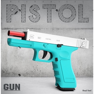 Glock burst soft bullet gun model toy launch ระเบิดเปล่า แขวนเปิดตัวเชลล์ ดีดปืนของเล่น