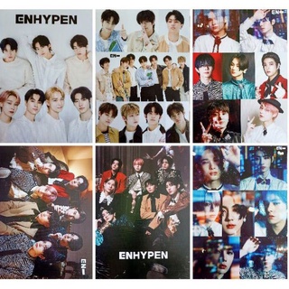 โปสเตอร์ ENHYPEN เซต8แผ่น และแบบแยกแผ่น1รูปขนาดเท่าA3