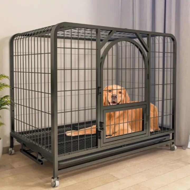 กรงสุนัข กรงสัตว์เลี้ยง กรงหมา กรงสุนัขใหญ่ สามารถถอดเก็บได้ กรงสัตว์เลี้ยงมี 2ขนาดให้เลือก Dog Cage Ruianshop