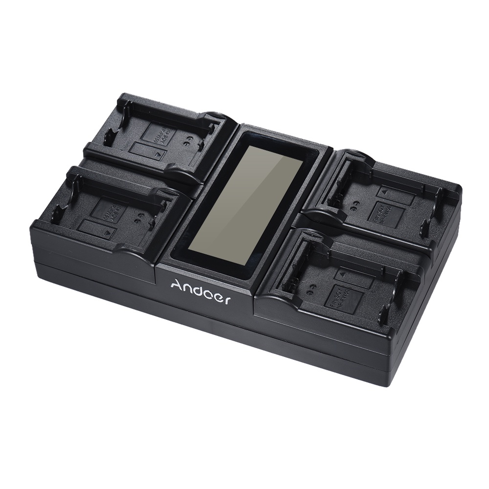 Kit Andoer NP-F960/NP-F970 – Batteria 7800mAh 7.2V Con Caricabatterie USB, Compatibile Sony E Altre